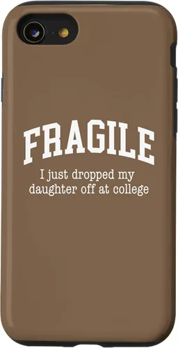 Vista 18 de Frágil - Carcasa para iPhone 16 con texto en inglés "I Just Ddrops My Daughter Off at College Parents