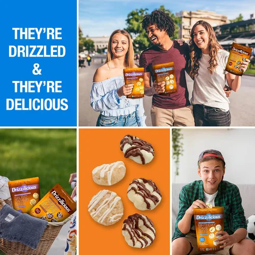 Vista 6 de Drizzilicious Mini Tostadas de Arroz - Tostadas de Arroz Crujientes, Snack Saludable para Adultos y Niños, Tostadas de Arroz Saborizadas, Veganas