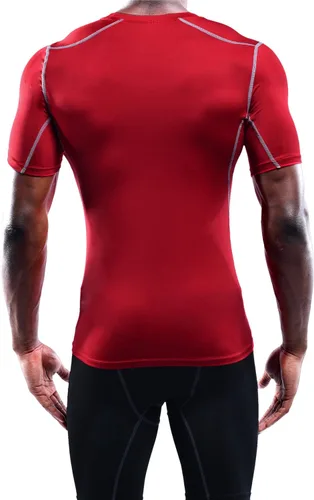 Vista 7 de NELEUS Paquete de 3 camisetas deportivas de compresión para hombre