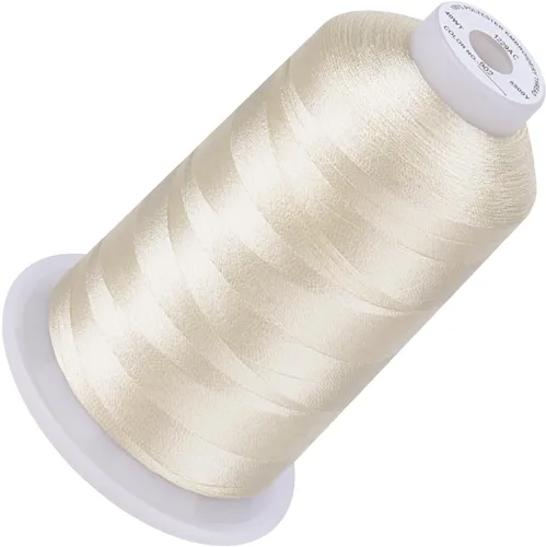 Vista 52 de Simthread 5500 yardas de hilo de bordar, 5000M de alto rendimiento 40WT 100% hilo de poliéster – 170+ colores vívidos, clasificado de alta velocidad
