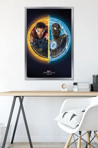 Vista 20 de Trends International Marvel Spider-Man: No Way Home - Póster de pared dúo, 22.4 pulgadas de largo x 14.7 pulgadas, versión enmarcada de madera