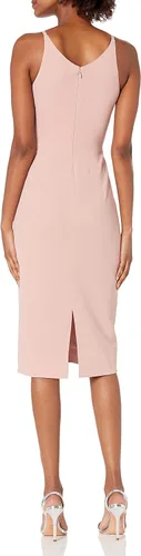 Vista 2 de Dress the Population Lyla - Vestido midi ajustado sin mangas para mujer