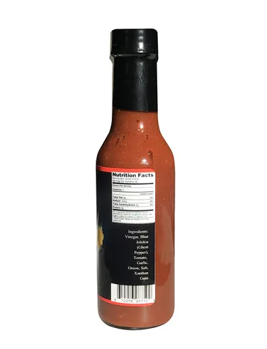 Vista 2 de Ghost Pepper Hot Sauce 7 Whole Ghost Peppers Wicked Tickle Bhut Kisser Very Hot