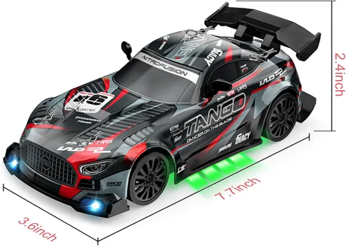 Vista 2 de Coche RC para niños, coche de deriva de control remoto de alta 2-negro