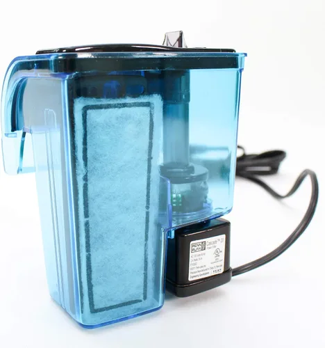 Vista 7 de Penn-Plax Filtro de alimentación Cascade 20 – Mini filtro colgante con filtración cuádruple – Ideal para instalaciones de agua dulce y salada