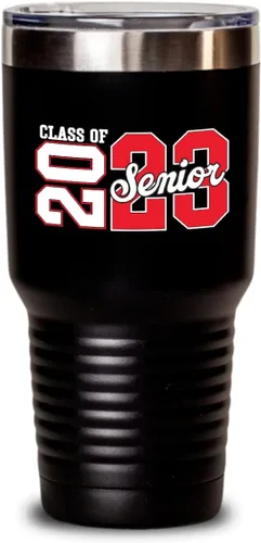 Vista 3 de Class Of 2023 - Taza para personas mayores de 2023, regalos para hijo o hija de secundaria, para niñas y niños, para él y ella, de acero inoxidable