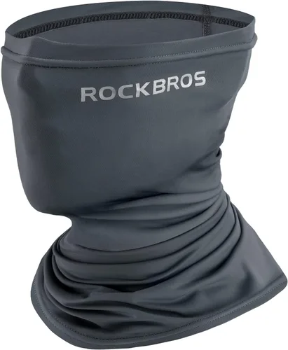 Vista 12 de ROCKBROS Polaina refrescante para el cuello, bandana para hombres, polainas de cuello de verano, media cara, bufanda, protección solar UV