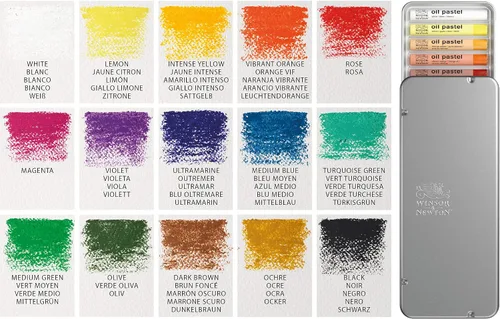 Vista 3 de Winsor & Newton Pasteles al óleo profesionales, juego de 15