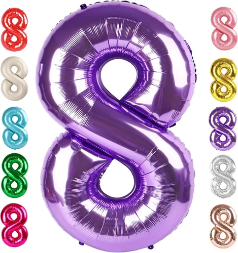 Vista 30 de Globos del números 0 de 40 pulgadas para formar los números 10, 20, 30, 40, 50, 60, 70, 80, 90, 100, para decoración de cumpleaños, bodas, eventos