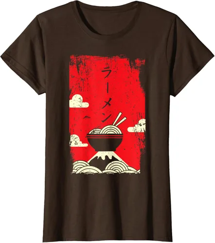 Vista 22 de Ramen Noodles Camiseta de arte japonés, Negro