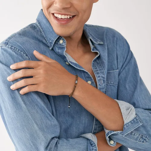 Vista 27 de Fossil para Hombre Wellness pulsera de abalorio