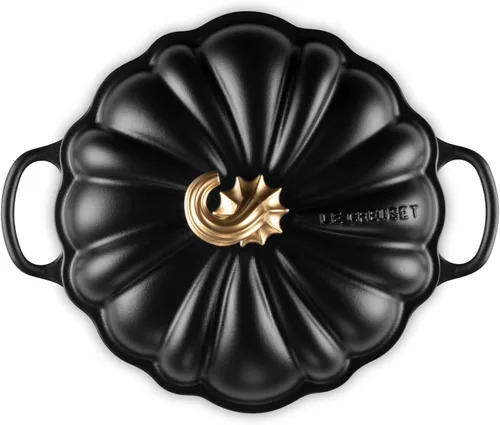 Vista 3 de Le Creuset Cocotte de calabaza de hierro fundido esmaltado, 4 cuartos de galón., regaliz