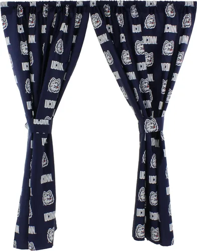Vista 15 de College Covers Everything Comfy Alabama Crimson Tide - Juego de paneles de cortina, 2 paneles, 2 alzapaños a juego, 42 pulgadas de ancho por 63