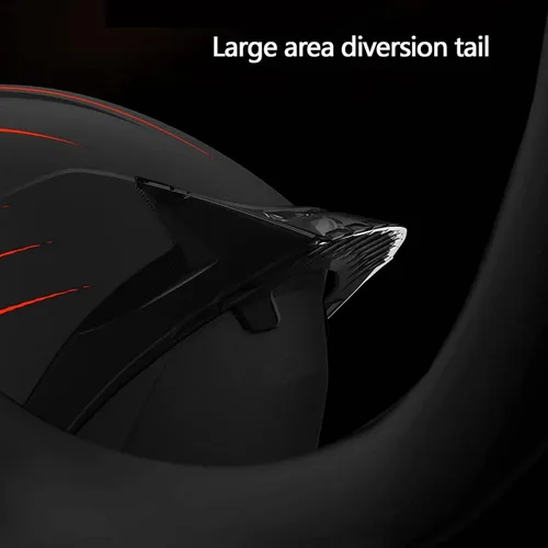 Vista 8 de RUANLOV Casco de motocicleta de cara completa, casco de motocicleta frontal abatible, casco integrado aprobado por DOT/ECE, casco abatible de cara