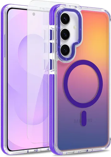 Vista 285 de Funda magnética para Google Pixel 10 Pro XL [compatible con Magsafe] [bonito diseño fluorescente de moda] a prueba de golpes, delgada, translúcida
