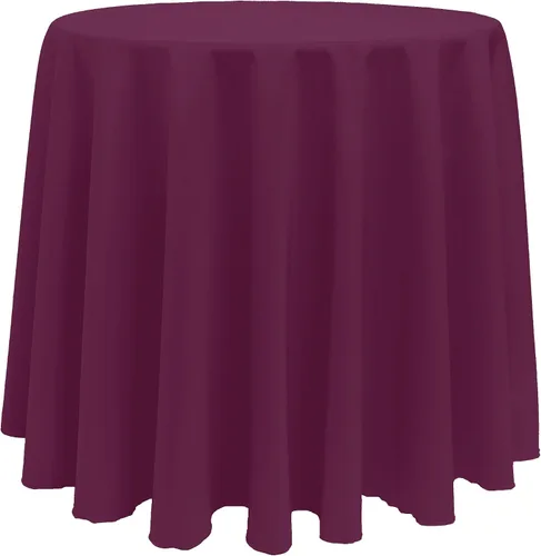 Vista 13 de Ultimate Textile Mantel redondo de lino de poliéster de 96 pulgadas, color verde oliva