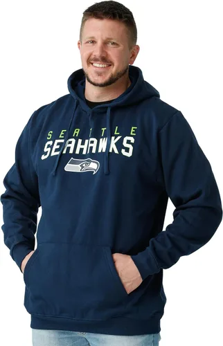 Vista 5 de FOCO Sudadera con capucha para hombre con logotipo del equipo de la NFL