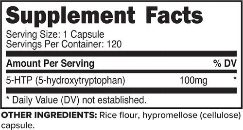 Vista 2 de Primaforce 5-HTP (100 mg) 120 cápsulas, 5-hidroxitriptófano