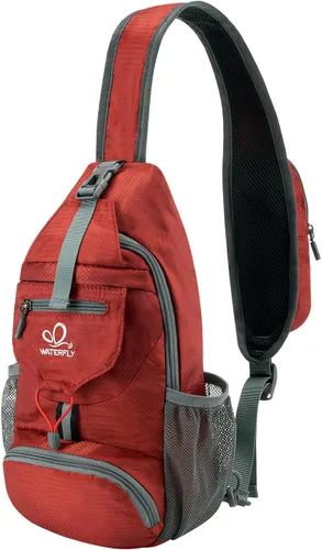 Vista 11 de WATERFLY - Mochila cruzada ligera y plegable, mochila de viaje