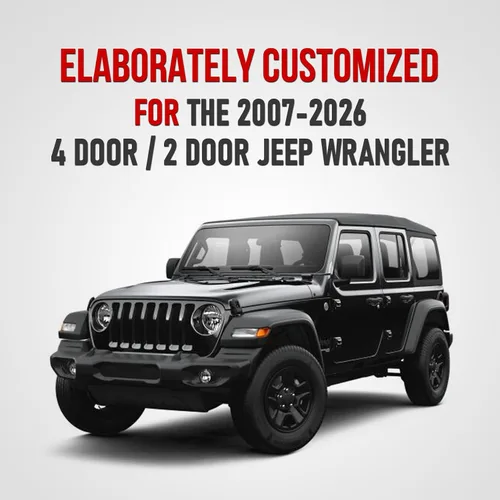 Vista 6 de Aierxuan - Fundas de asiento para Jeep Wrangler 2007 - 2022 de 2/4 puertas, Rubicon Recon 1941 Edition Willys Wheeler Unlimited Moab, cojines 2