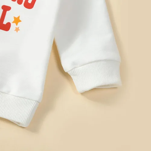 Vista 5 de Dcohmch Conjunto de 2 piezas de sudadera de manga larga con cuello redondo y parte inferior acampanada, ropa de Navidad para niñas pequeñas