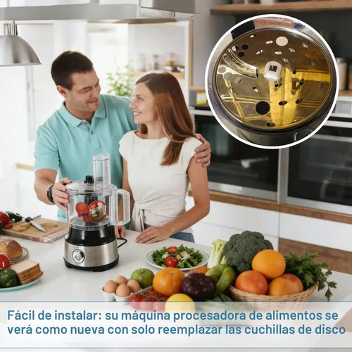 Vista 4 de Cuchilla de disco de corte para procesador de alimentos Hamilton Beach 70730 70670 70740 70760