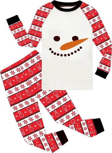 Vista 8 de Demifill Conjunto de pijamas de Halloween para niños y niñas, pijamas de Navidad, ropa de dormir para niños y niñas