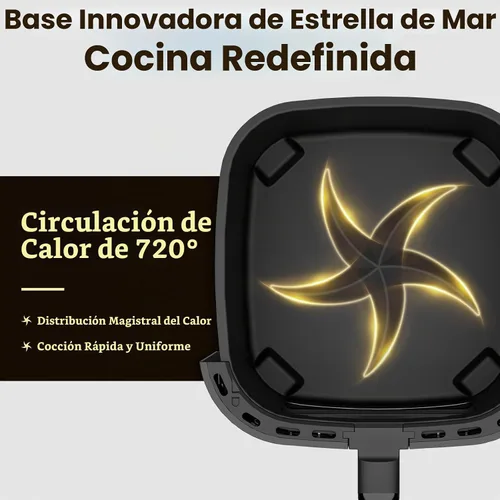 Vista 2 de Kitchen Elite Horno freidora de aire con acero inoxidable, freidora de aire grande de 9.5 cuartos de galón, 9 preajustes de cocción de 1 toque