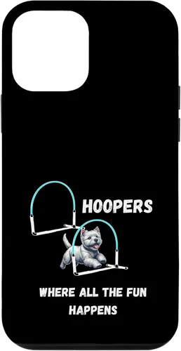 Vista 12 de iPhone 14 Pro Max Dog Agility - Dog Hoopers - toda la diversión pasa con Westie Case