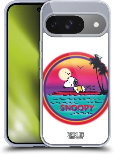 Vista 179 de Head Case Designs Officially Licensed Peanuts Beach Surf Snoopy Boardwalk Airbrush Gel Case [Military Grade Protection] Compatible with Google Pixel