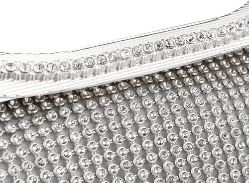 Vista 5 de Elegante bolso de embrague de fiesta de noche brillante brillante rhinestone boda monedero para las mujeres
