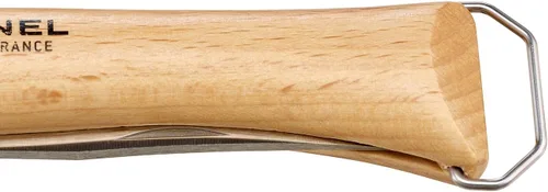 Vista 11 de Opinel Sacacorchos de acero inoxidable No. 10, cuchillo plegable para vino y queso, sacacorchos integrado + abridor de botellas, mango de madera