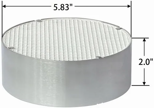 Vista 2 de Protalwell Combustor catalítico para estufa de leña, reemplazo de combustión catalítica de cerámica redonda de 6 pulgadas para estufas de leña