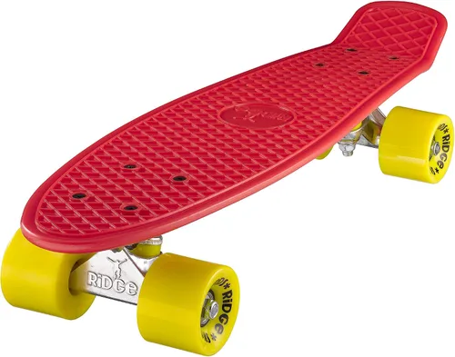 Vista 7 de Ridge Skateboard 55 cm Mini Cruiser Retro Stil in M Rollen Komplett U Fertig Montiert