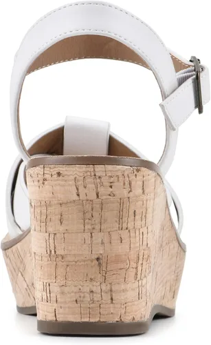 Vista 5 de WHITE MOUNTAIN Sandalia de cuña simple para mujer