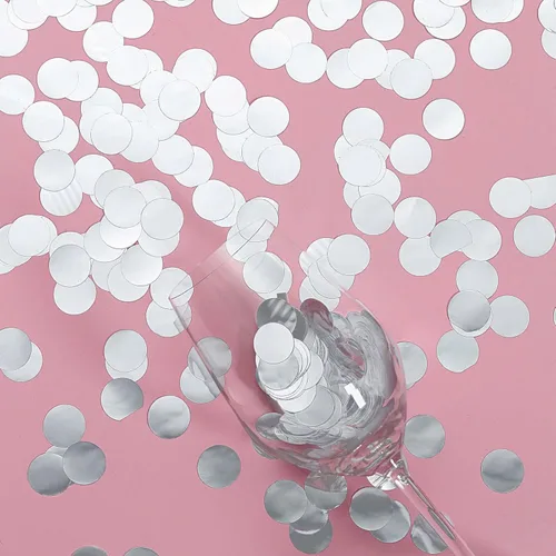 Vista 7 de Efavormart - Confeti metálico para baby shower, 300 unidades, color rosa