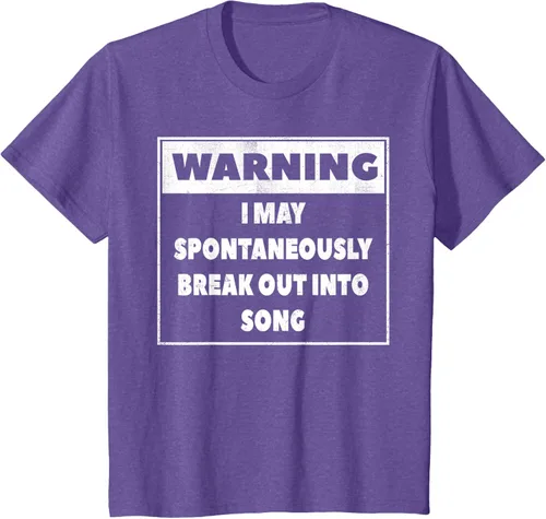 Vista 50 de Advertencia I may Spontaneously romper en canción camiseta