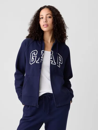 Vista 3 de GAP Sudadera con capucha y cremallera completa con logotipo para mujer