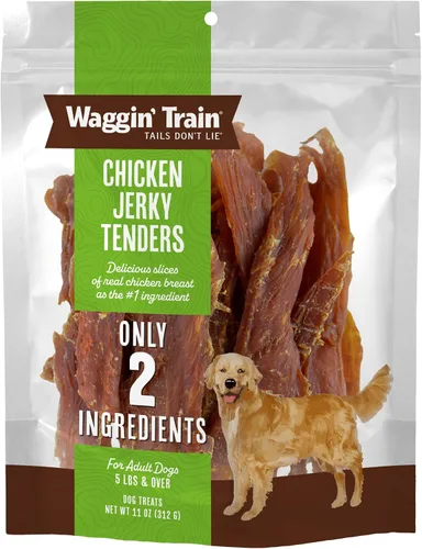 Vista 10 de Waggin' Train Golosinas de pollo para perros, hechas con pechugas de pollo 100% reales, solo dos ingredientes naturales, gran golosina para perros