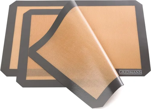 Vista 2 de Gridmann - esteras silicona para horno, resistente al calor antiadherente, hojas protectoras, de 16.5 x 11.6 pulgadas, 2