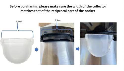 Vista 3 de GJS Gourmet Colector de agua de condensación de repuesto compatible con Power Cooker XL