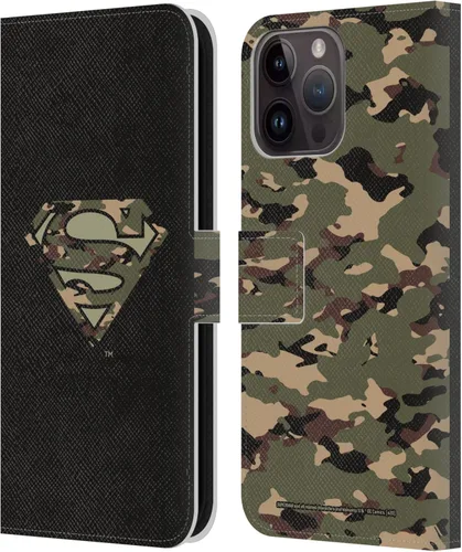 Vista 24 de Head Case Designs Funda de piel con licencia oficial de Superman DC Comics con logotipos negros y rojos compatible con Apple iPhone 11