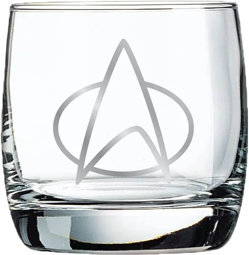 Vista 3 de Star Trek: The Next Generation - Vasos de whisky coleccionables, juego de 2 vasos (10 onzas)