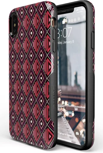 Vista 2 de Casely Funda para iPhone Xs Max Funda con estampado de festival (solo buenas vibraciones)