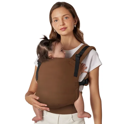 Vista 17 de Baby Tula Portabebés con panel de lino libre de crecimiento, ajustable, cómodo, portabebés de recién nacidos a niños pequeños - Ajuste ergonómico