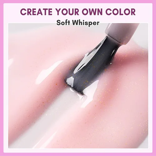 Vista 7 de Makartt Gel 4 en 1 Glux Gel Clear Solid Nail Extension Gel Constructor de Uñas Gel Constructor de Uñas de 0.5 fl oz UV Paquete de pegamento de uñas