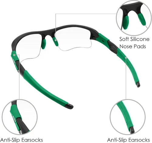 Vista 7 de BLAZERBUCK Kits de calcetines de repuesto para calcetines y pezones para Oakley Flak Jacket XLJ Sunglass