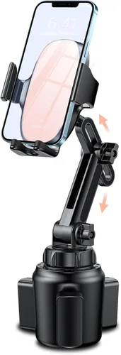 Vista 11 de Miracase Soporte Universal para Teléfono en Portavasos de Coche, [Versión Mejorada] Soporte Ajustable de Cuello Largo para Portavasos de Coche