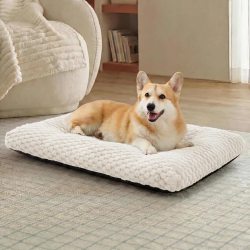 Vista 12 de Bedsure Cama lavable para perros de gran tamaño, forro polar de burbujas Gris