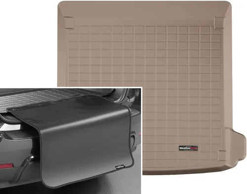 Vista 11 de WeatherTech Forro de maletero de carga para Audi SQ8, Q8 - detrás de la segunda fila con protector de parachoques (401236SK) Negro